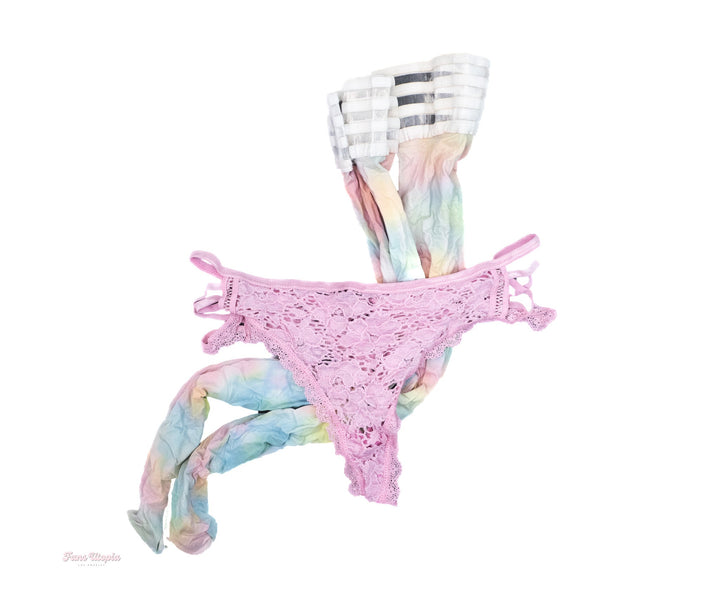 Charli Phoenix Tie Dye Stockings + Panties