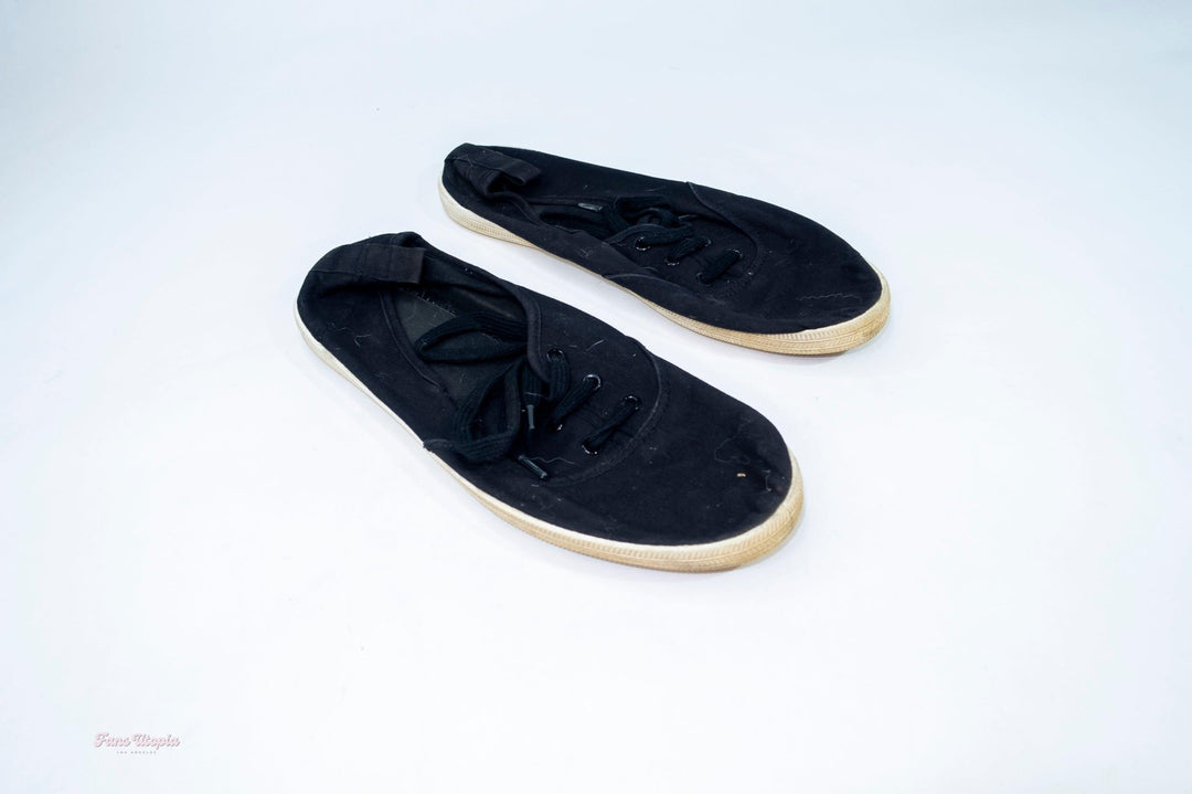Charlotte Sins Black Tennis Shoes - FANS UTOPIA