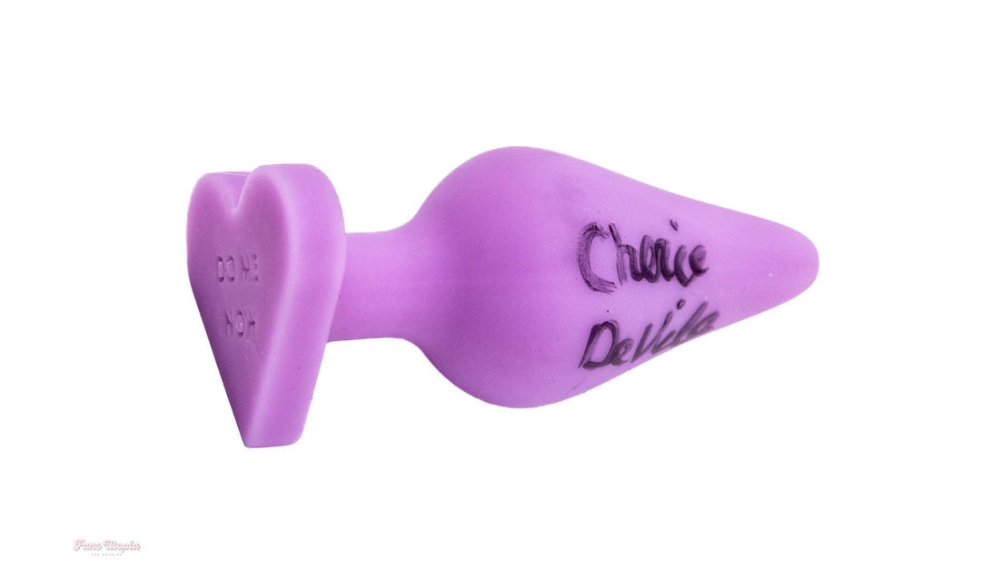 Cherie DeVille Autographed "Do Me Now" Purple Plug + Signed Polaroid - FANS UTOPIA