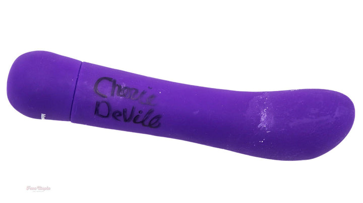 Cherie DeVille Autographed Purple Vibrator + Signed Polaroid - FANS UTOPIA