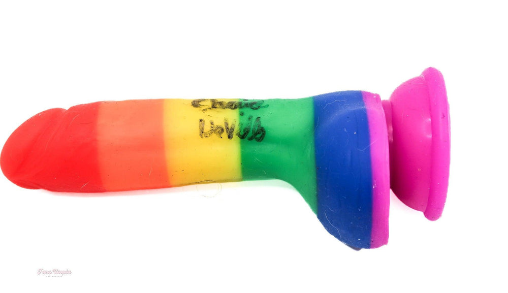 Cherie DeVille Autographed Rainbow Toy Large + Signed Polaroid - FANS UTOPIA