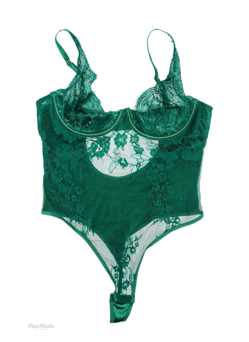 Cherie DeVille Emerald Lace Bodysuit + Signed Polaroid - FANS UTOPIA