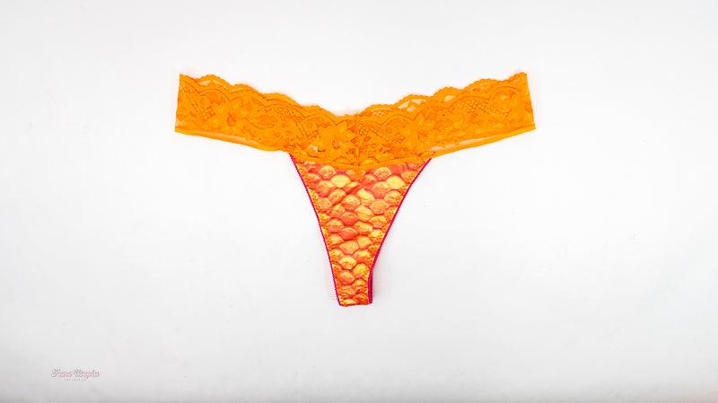 Cherie DeVille Orange Thong + Polaroid - FANS UTOPIA