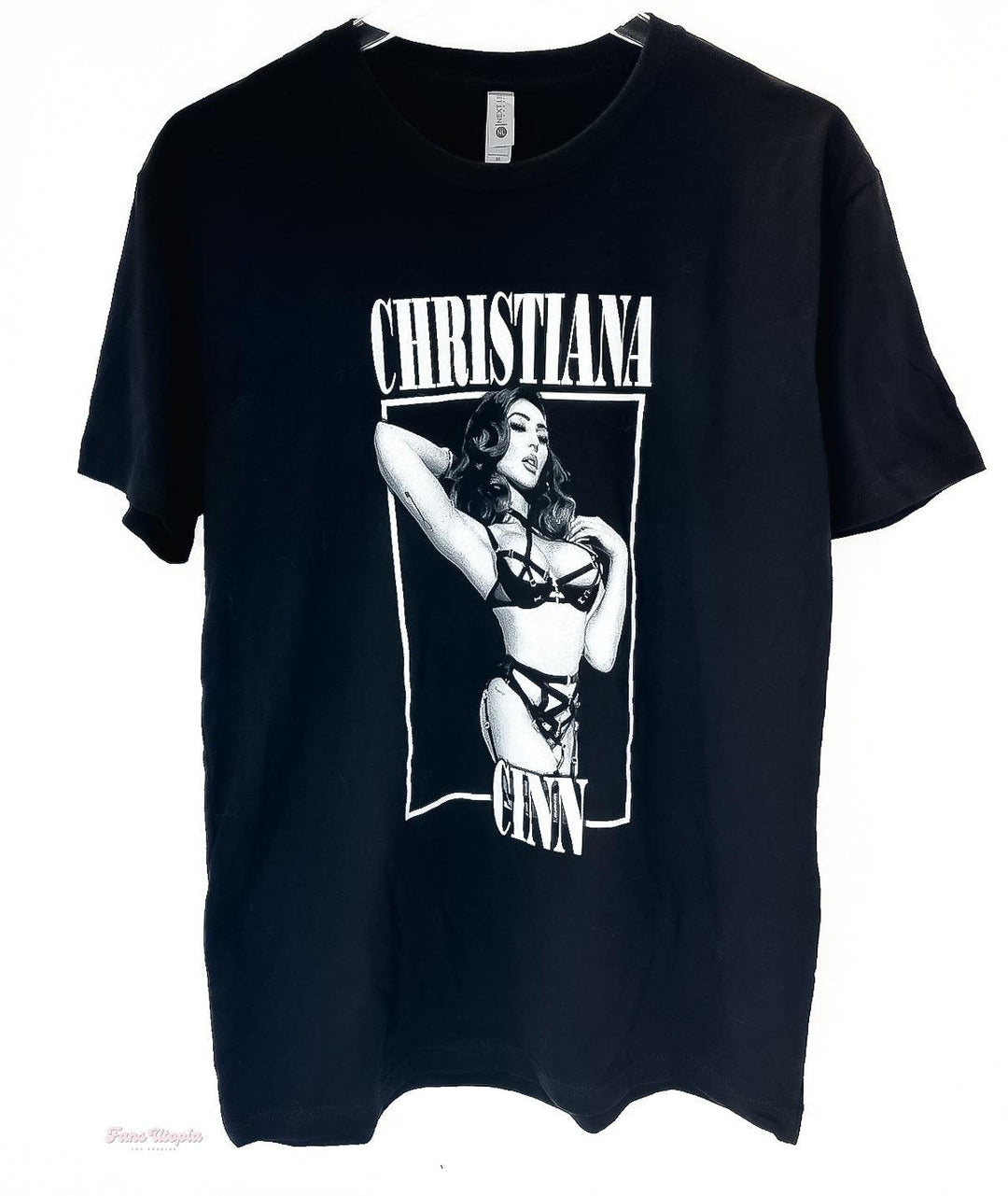 Christiana Cinn Black T-Shirt - FANS UTOPIA