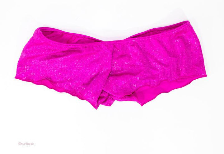 Christiana Cinn Hot Pink Shiny Booty Shorts - FANS UTOPIA