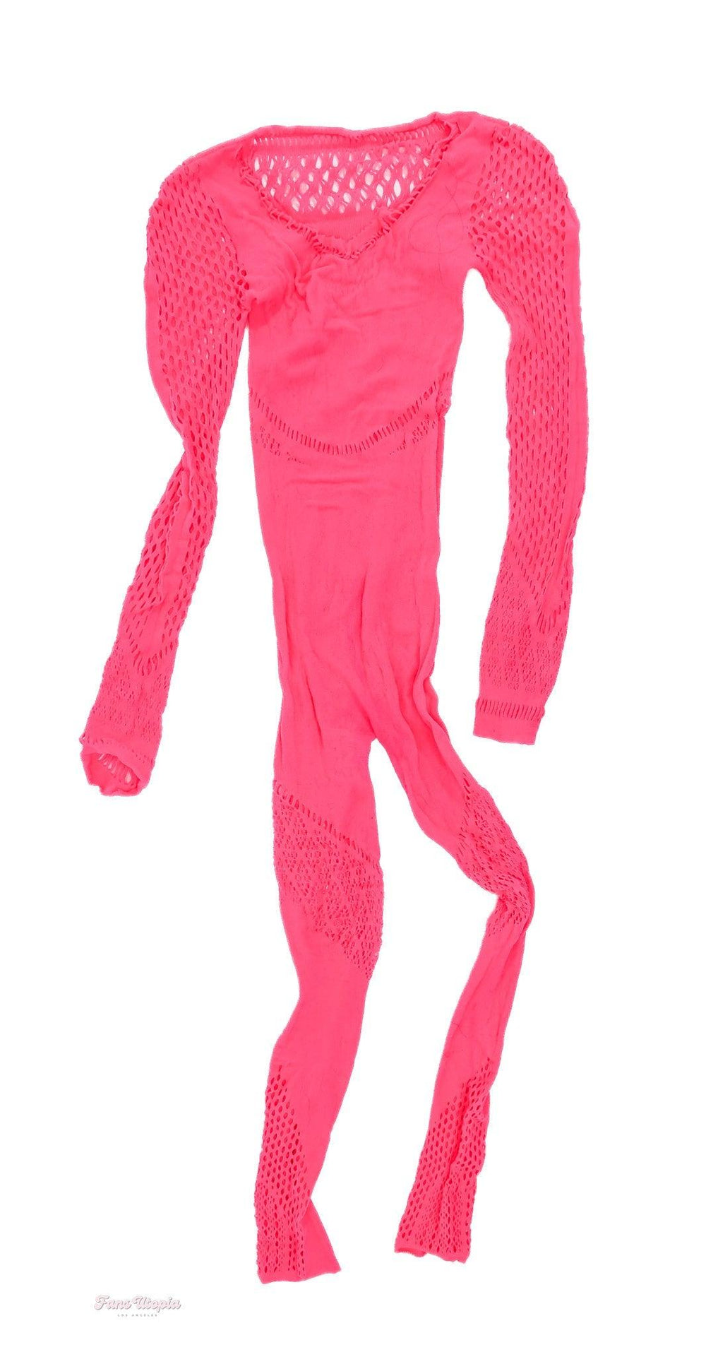 Emily Norman Hot Pink Mesh Jumpsuit - FANS UTOPIA