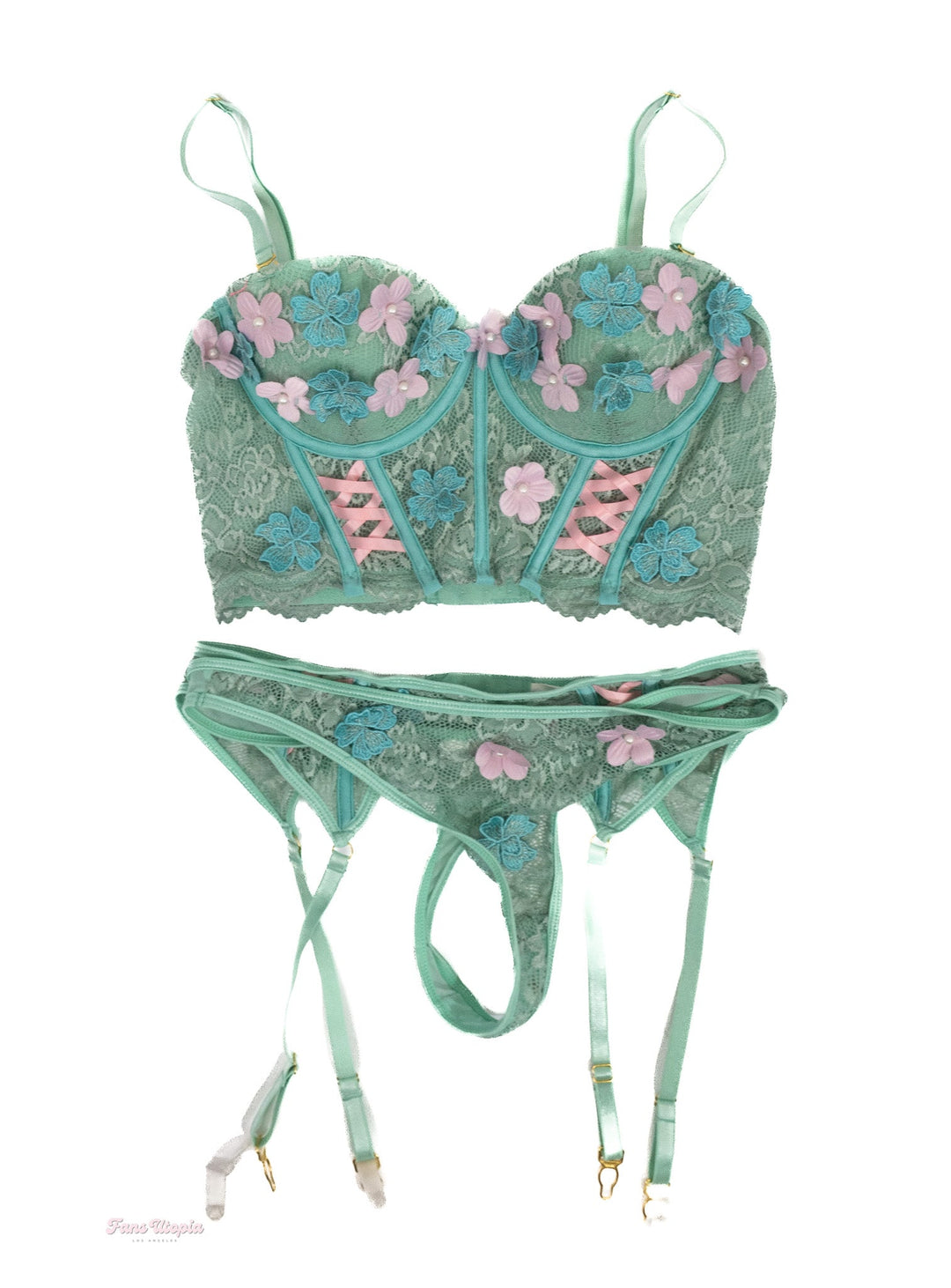 Emma Hix Extra Juicy Mint Lingerie Set