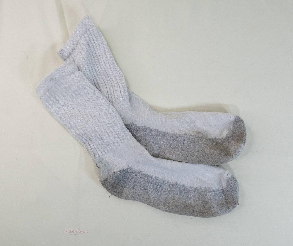 Emma Hix White Grey Socks - FANS UTOPIA