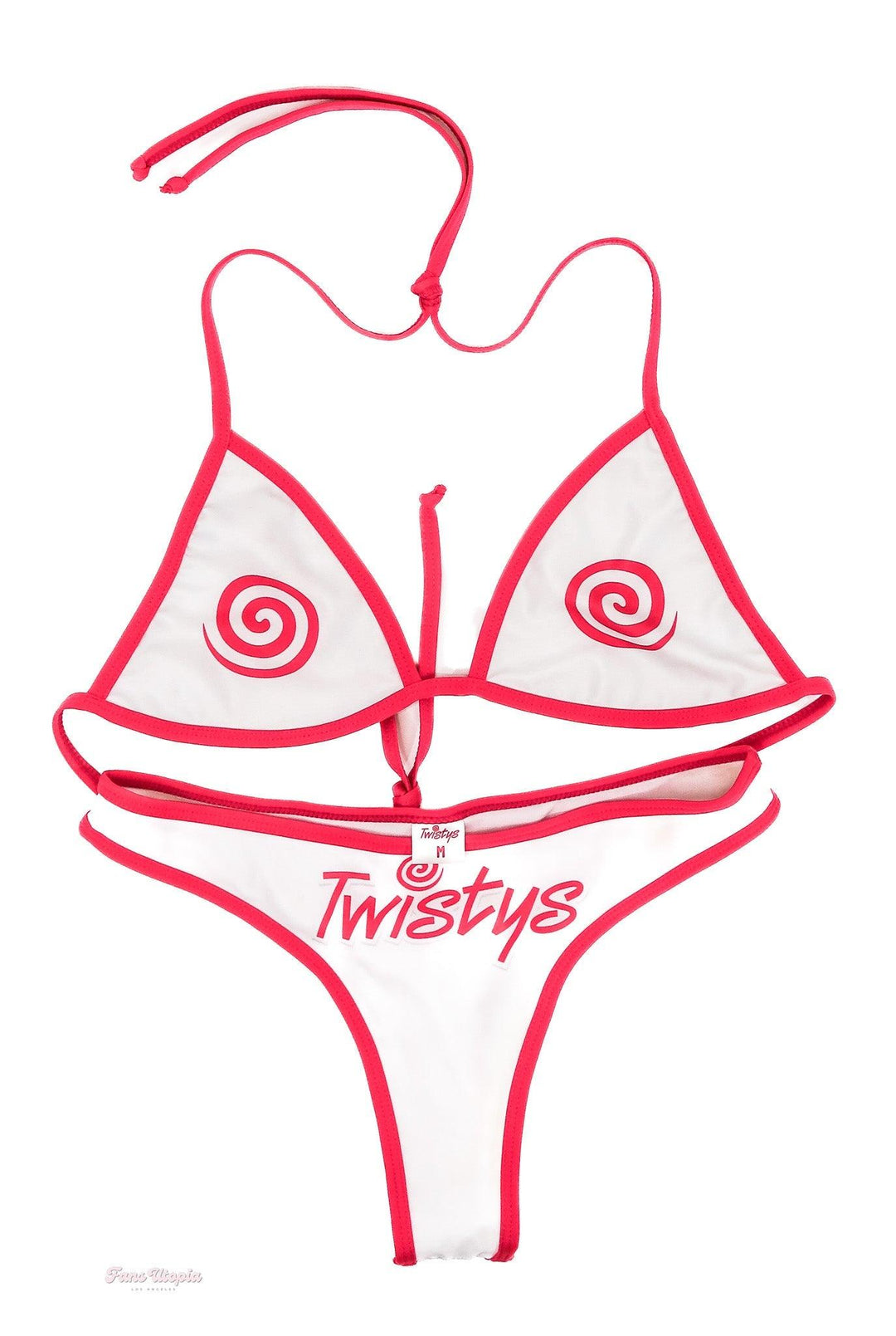 Emma Magnolia White Pink Twistys Bikini - FANS UTOPIA