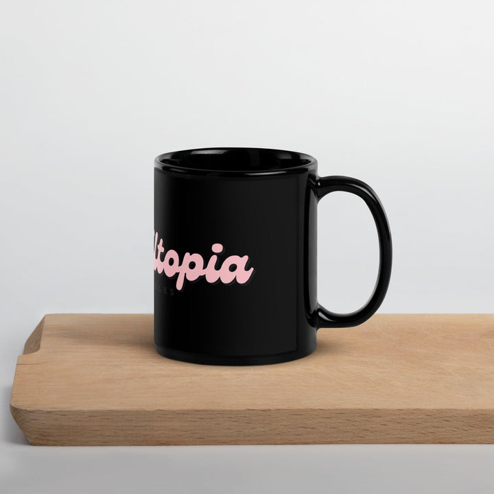 Fans Utopia Black Glossy Mug - FANS UTOPIA