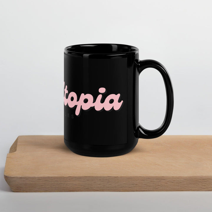 Fans Utopia Black Glossy Mug - FANS UTOPIA