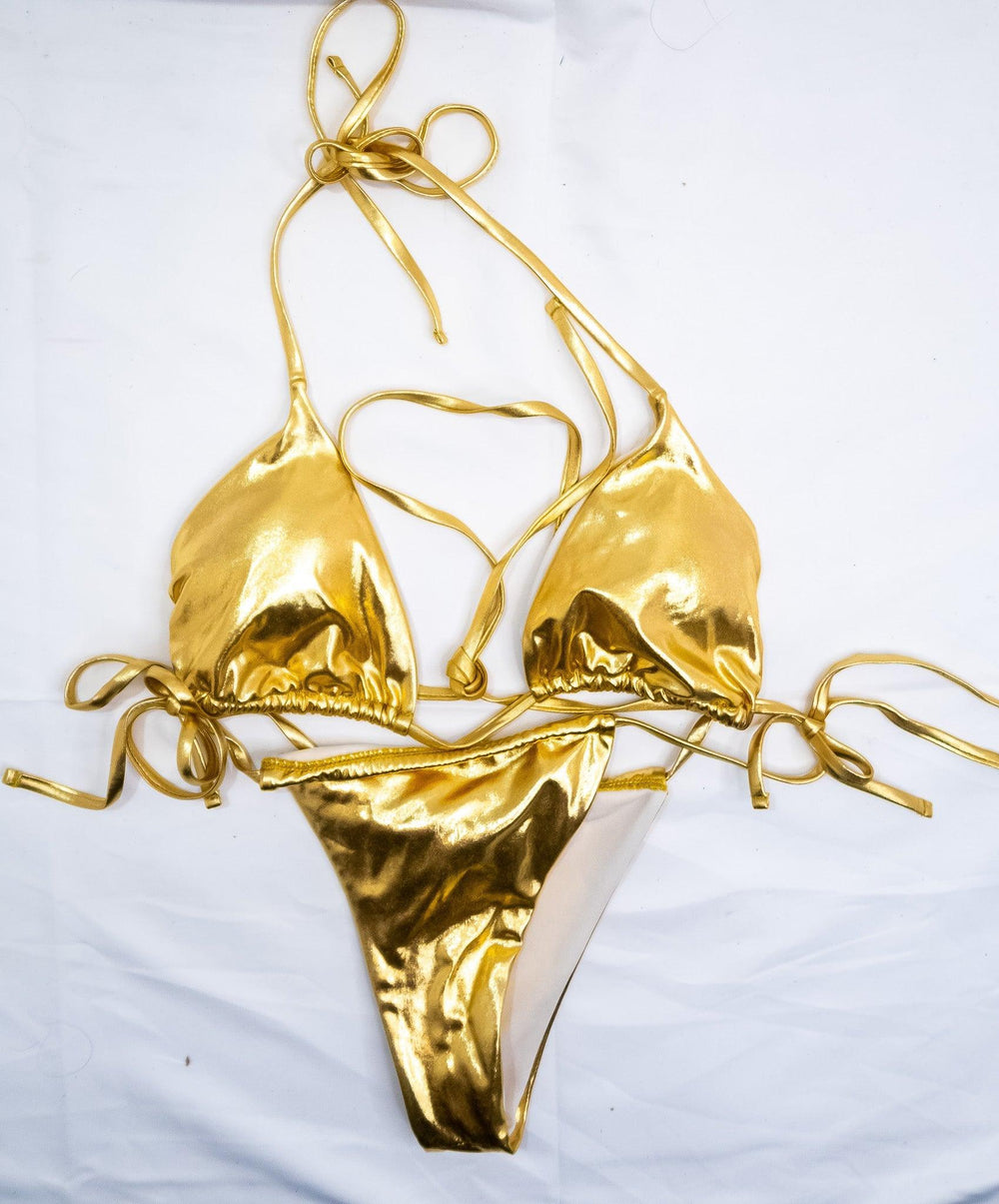 Gianna Dior Gold String Bikini - FANS UTOPIA