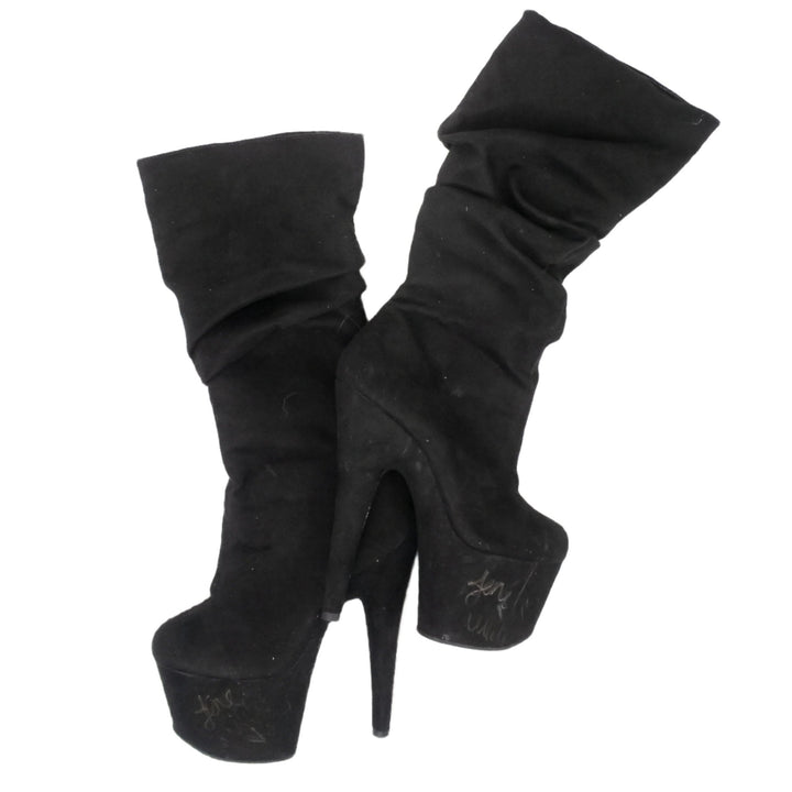 Jane Wilde Black Stripper Heeled Boots