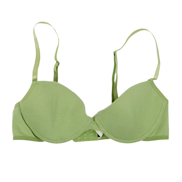 Jane Wilde Green Cotton Bra