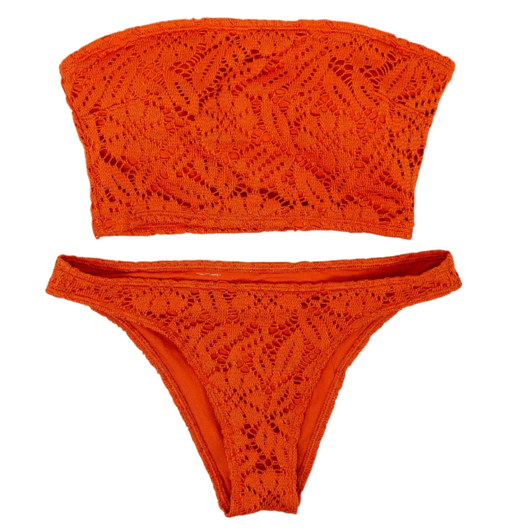 Jane Wilde Orange Strapless Bikini - FANS UTOPIA