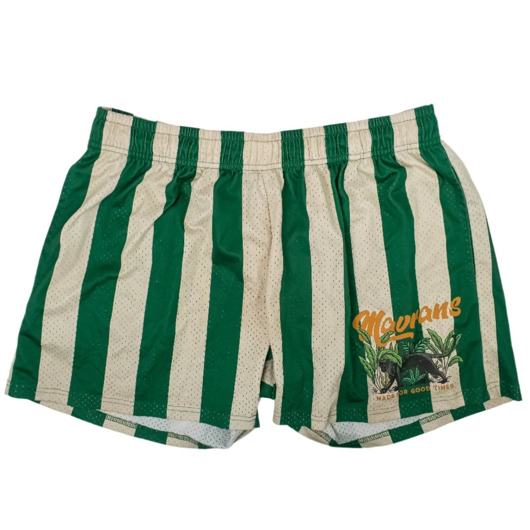 Jason Luv Green Stripped Shorts - FANS UTOPIA