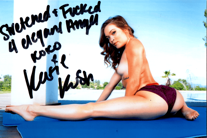 Katie Kush Maroon Shorts + Signed Photo