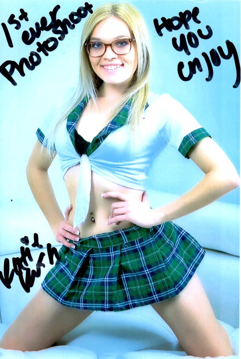 Katie Kush School Girl Outfit + Signed Photo