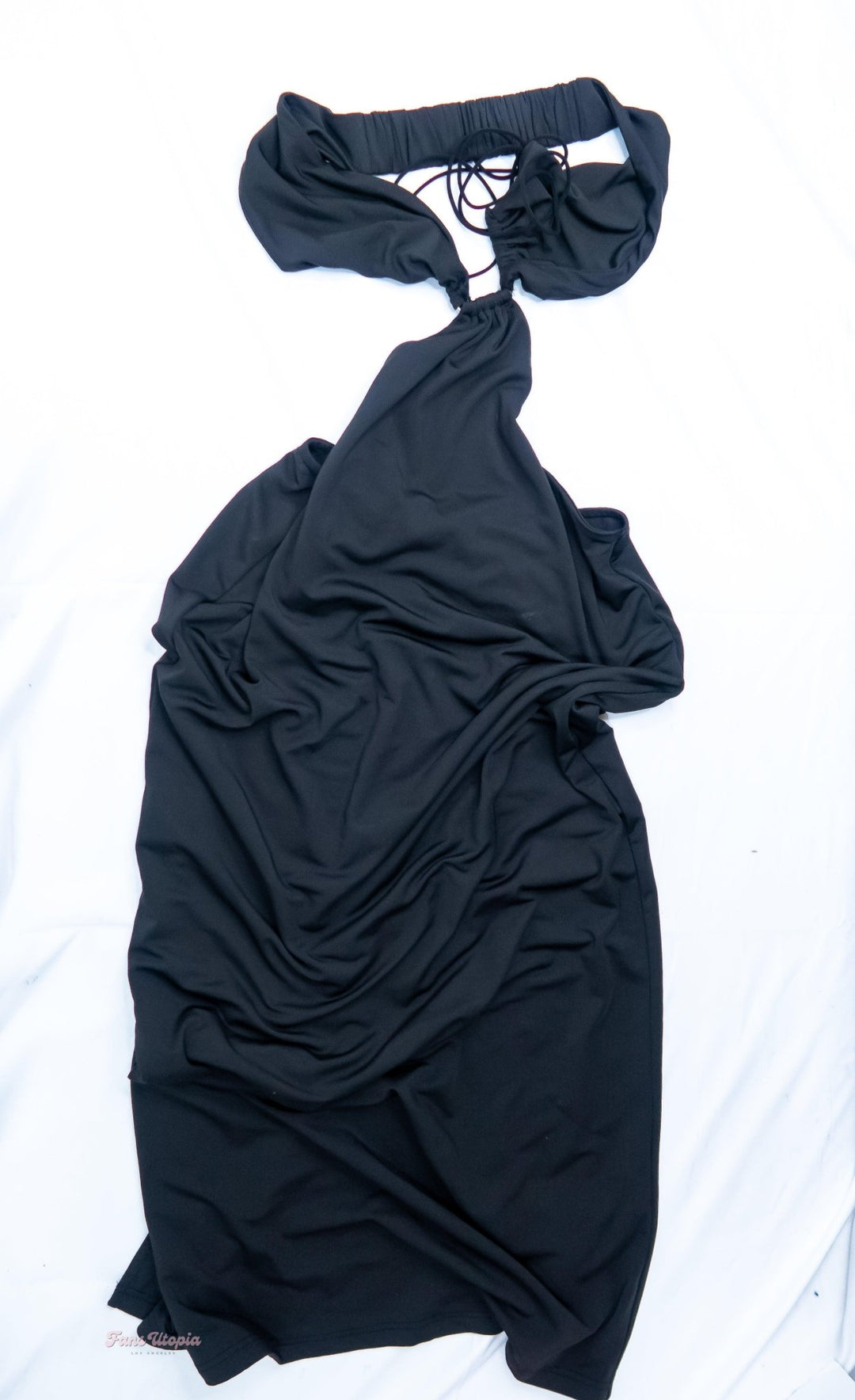 Kayley Gunner Black Asymmetrical Dress - FANS UTOPIA