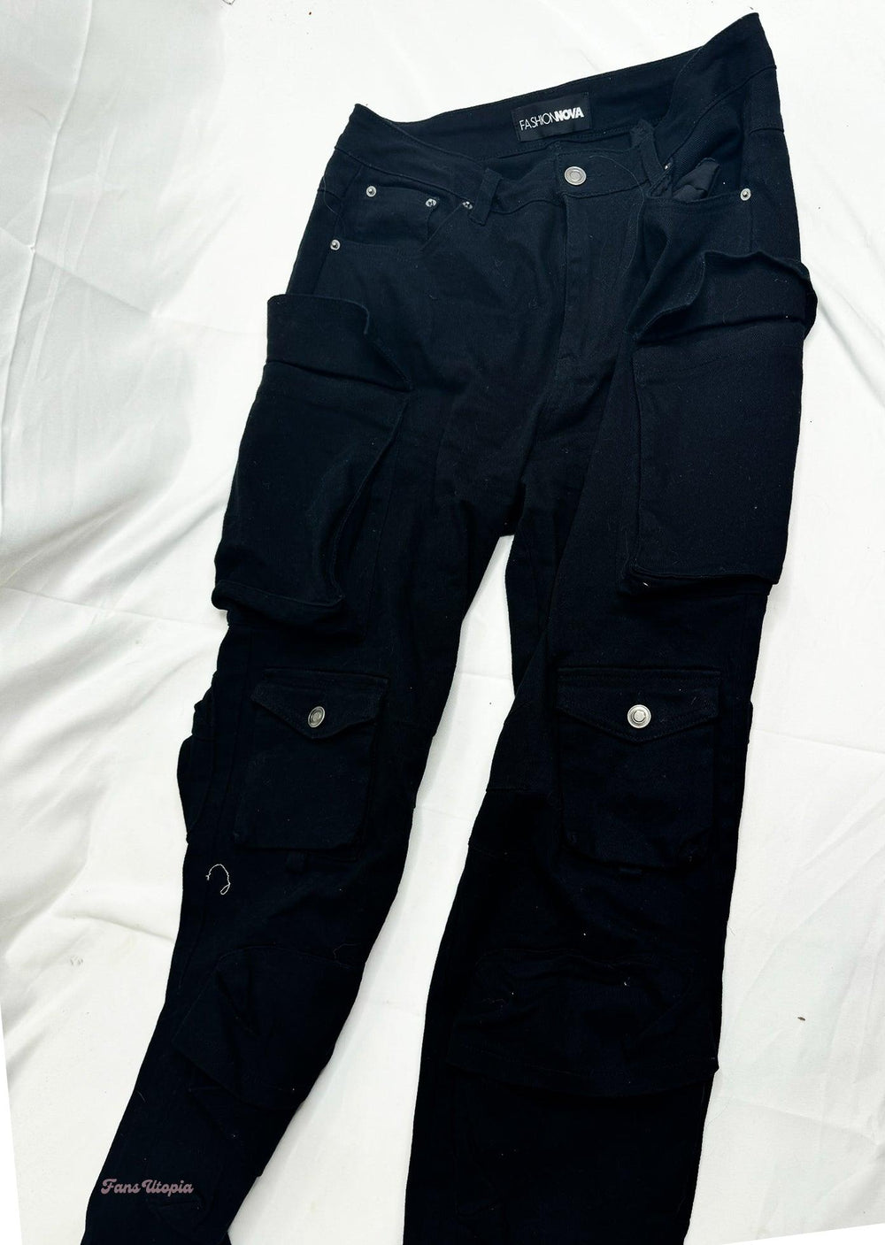 Kayley Gunner Black Cargo Pants - FANS UTOPIA