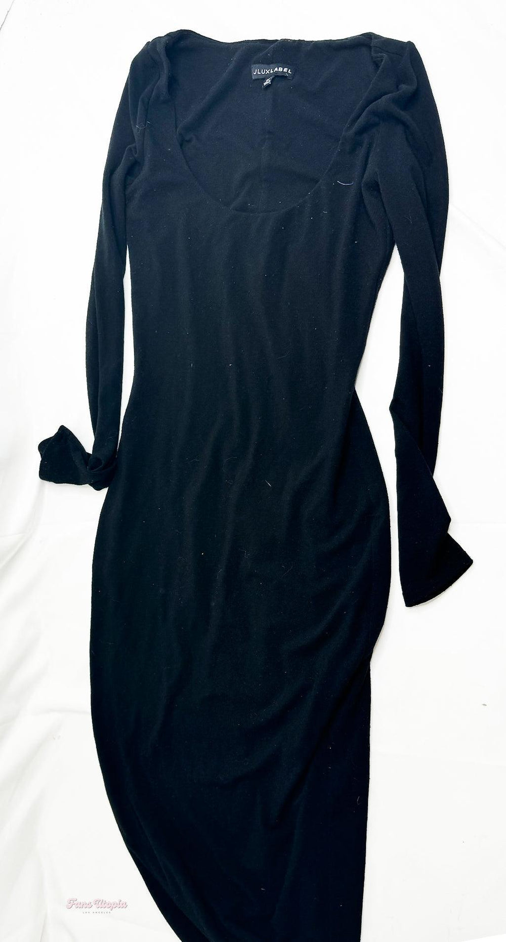 Kayley Gunner Black Long Sleeve Maxi Dress - FANS UTOPIA