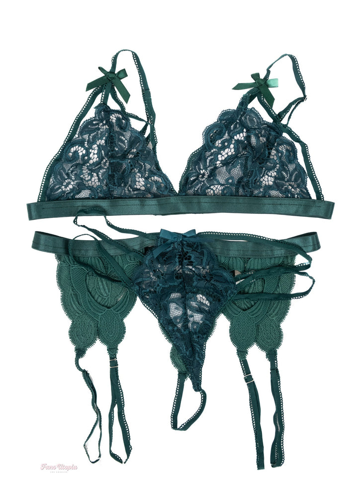 Kendra Spade Green Lace Set