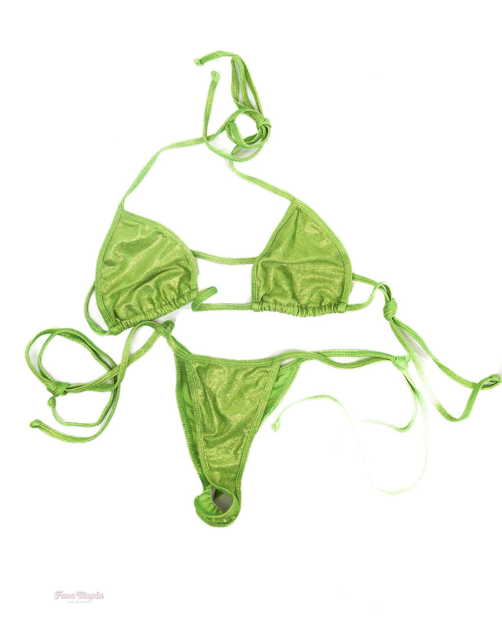 Lauren Phillips Green String Bikini - FANS UTOPIA