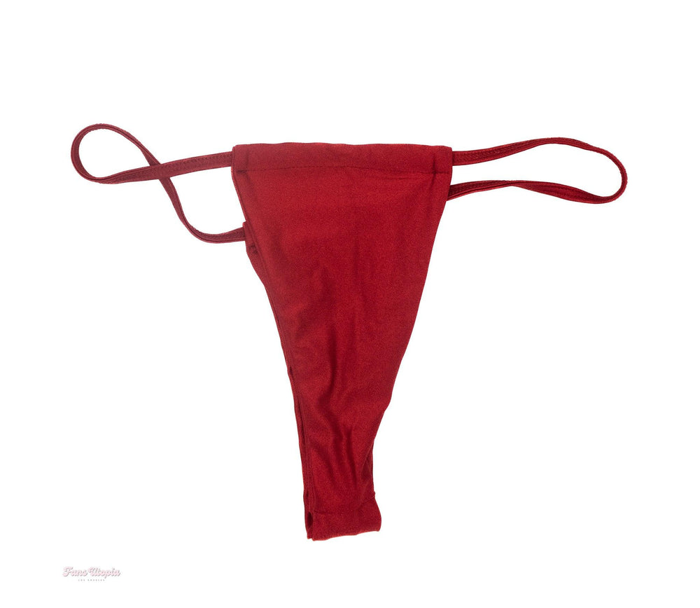 Lauren Phillips Red Suit Thong Bottoms - FANS UTOPIA