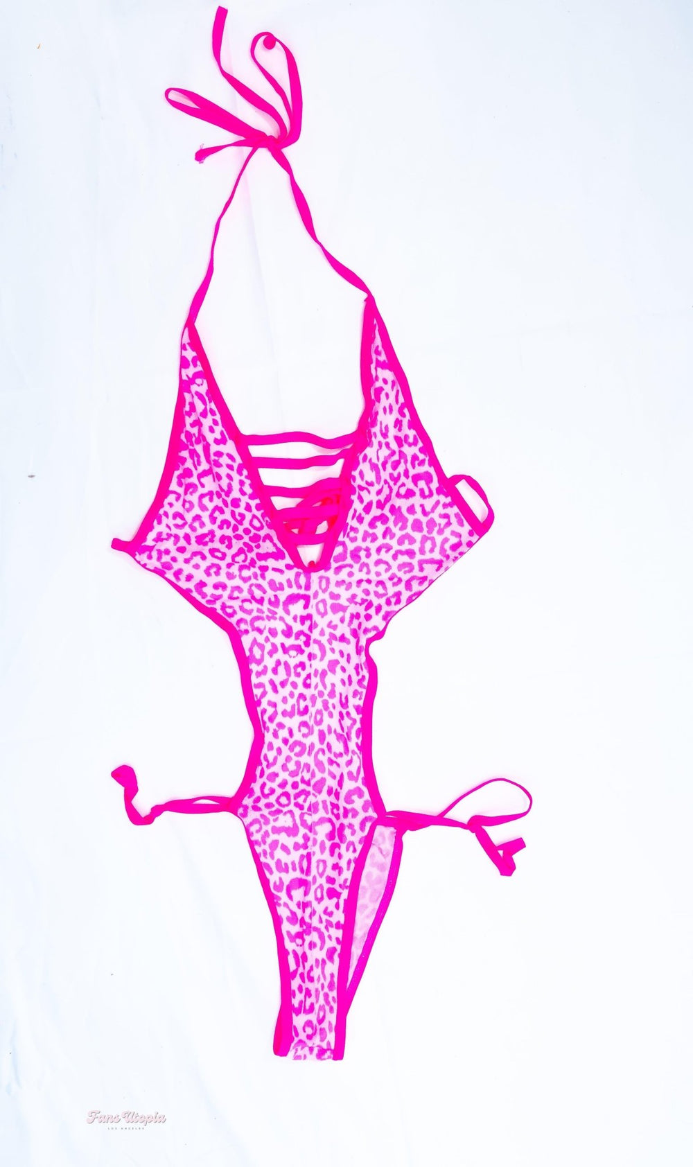 Lily Lou Pink Leopard Print Bodysuit - FANS UTOPIA