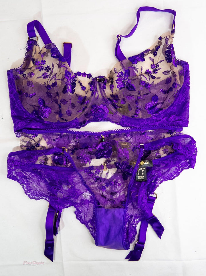 Lissa Aires HB Purple Lingerie Set - FANS UTOPIA
