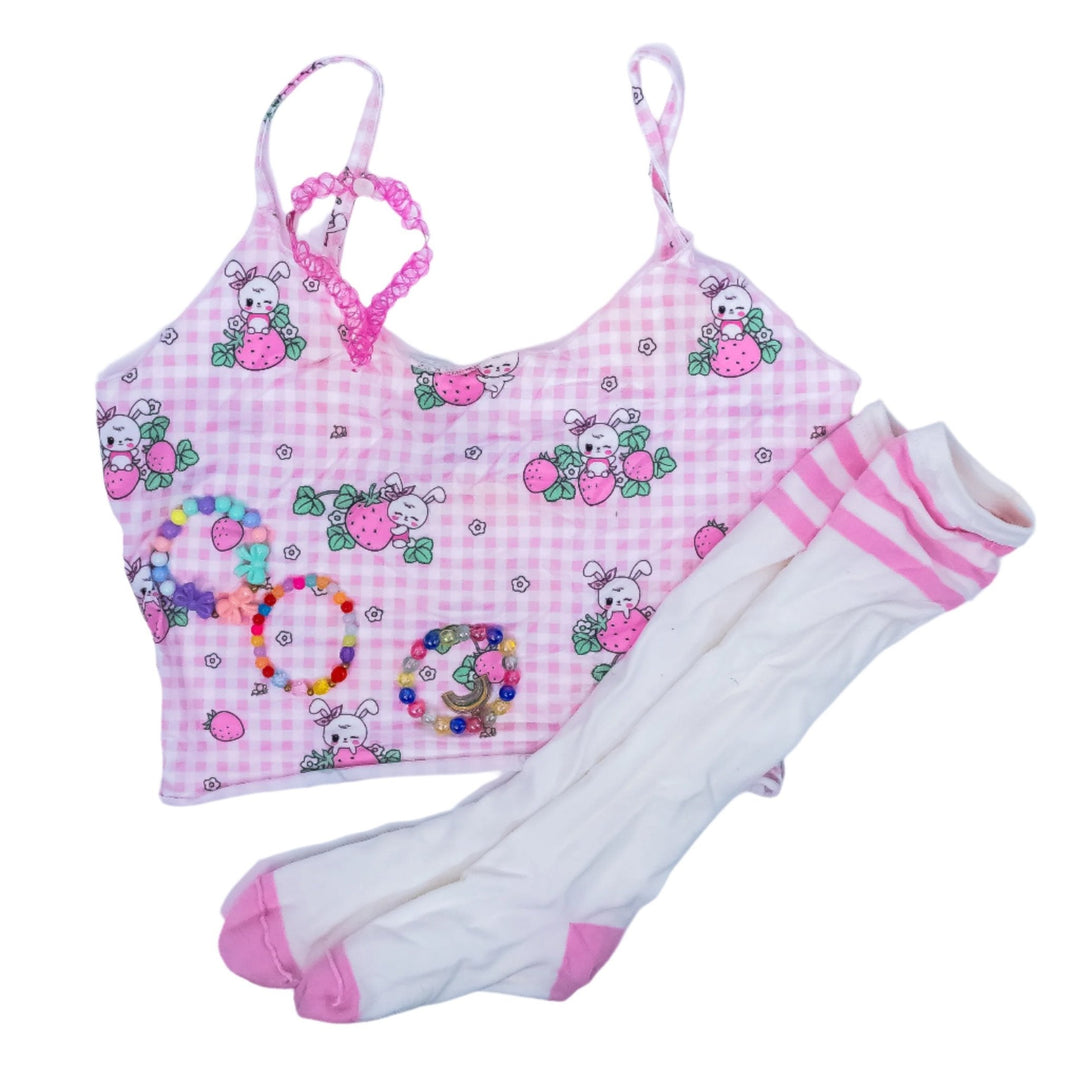 Liz Jordan Pink Pajama Set + Socks - FANS UTOPIA