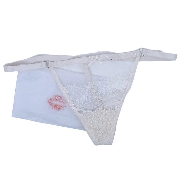 Liz Jordan White Lace Panties + Signed Polaroid - FANS UTOPIA