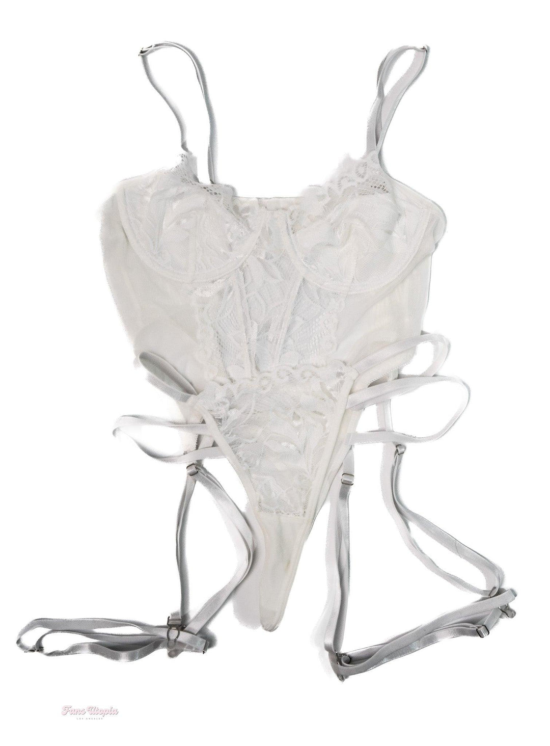 Lola Fae White Lace Set - FANS UTOPIA