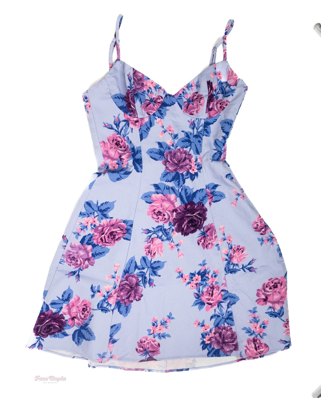 Marina Maya Blue Floral Dress