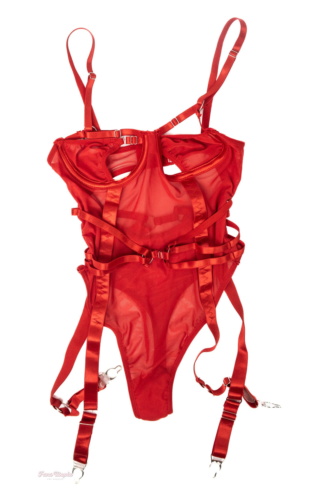 Marina Maya Red Strappy Bodysuit