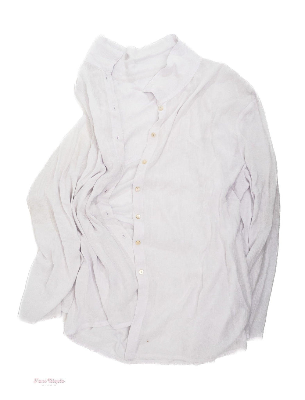 Mia Malkova White Dress Shirt - FANS UTOPIA