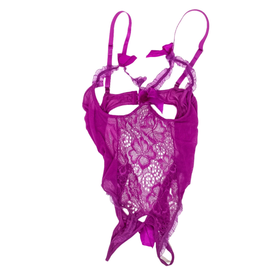 Mona Azar Magenta Lace Bodysuit - FANS UTOPIA