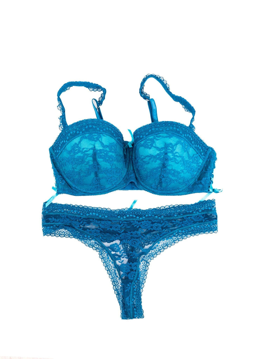 Natasha Nice Aqua Blue Bra & Panty Set - FANS UTOPIA