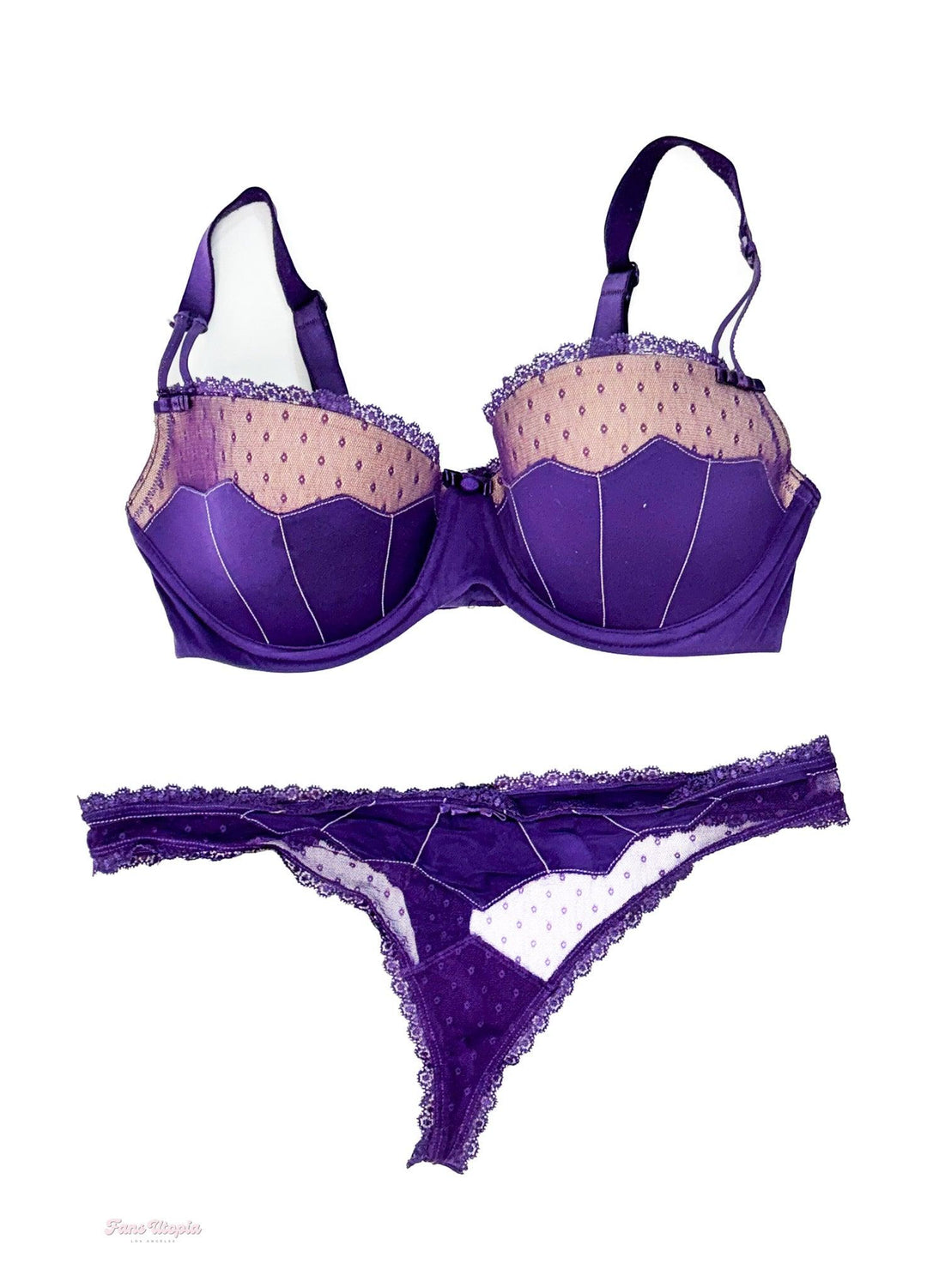 Natasha Nice Purple Bra & Panty Set - FANS UTOPIA
