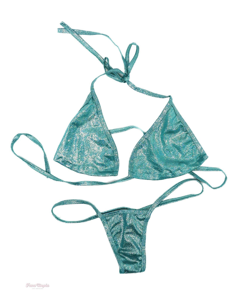 Nicole Aria Sparkling Mint String Bikini - FANS UTOPIA