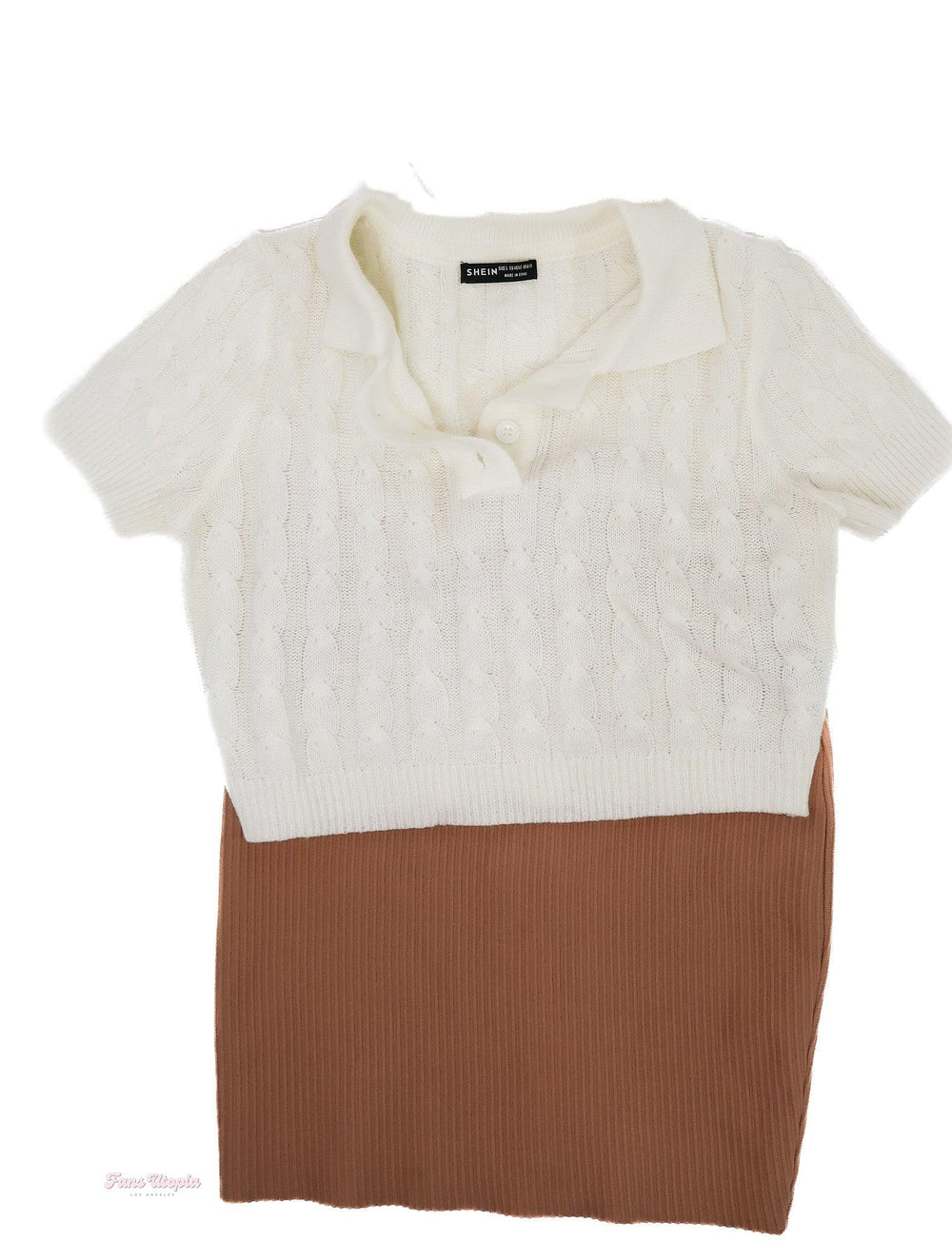 Rachael Cavalli White Shirt + Skirt Outfit - FANS UTOPIA