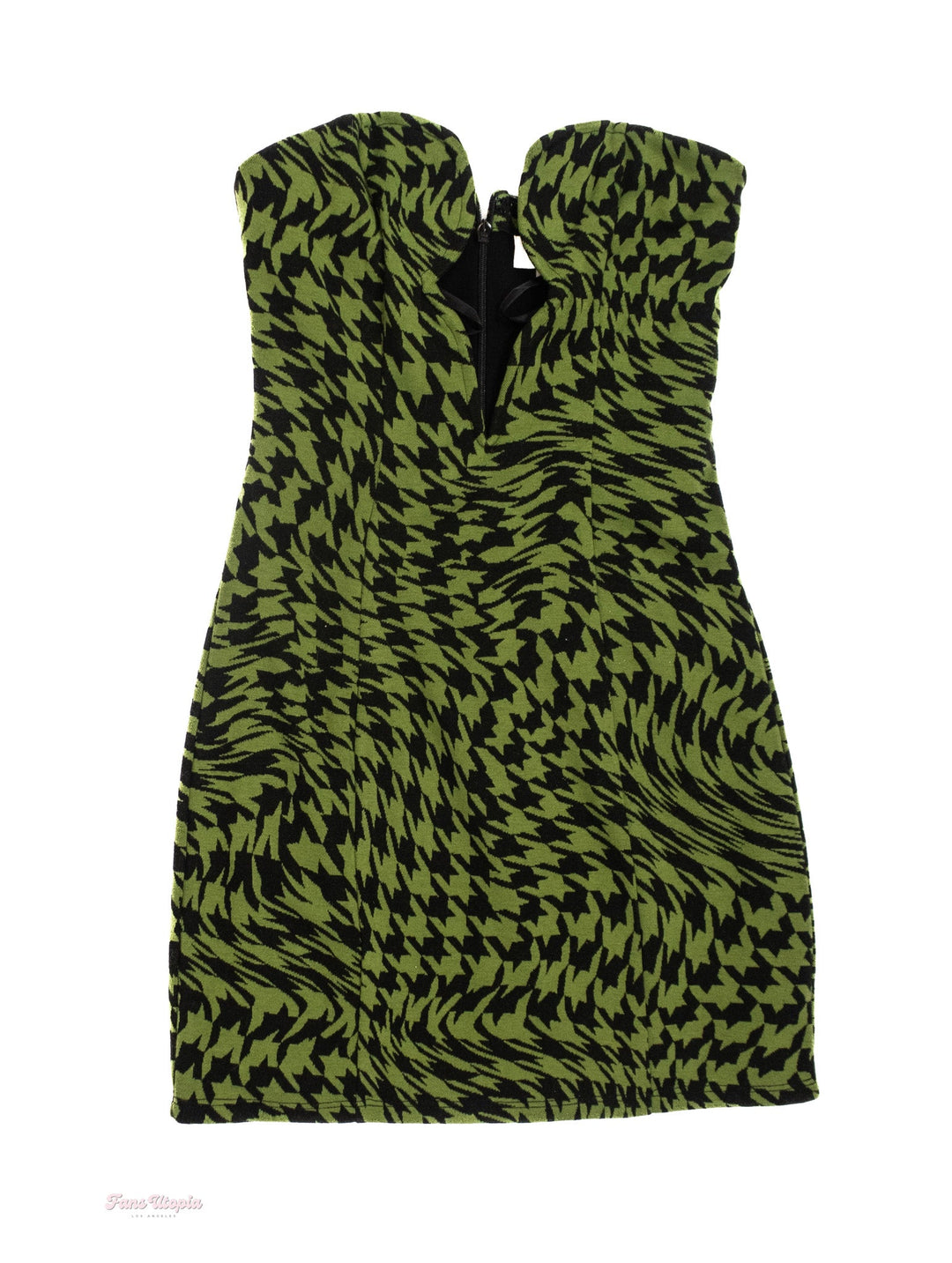 Riley Reid Green Black Mini Dress