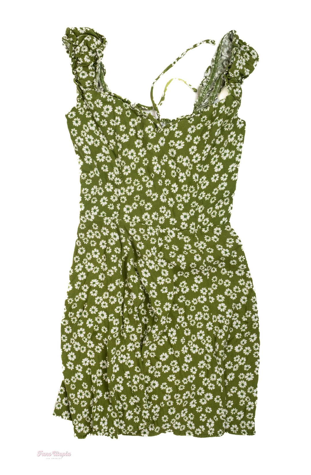 Riley Reid Green Floral Dress