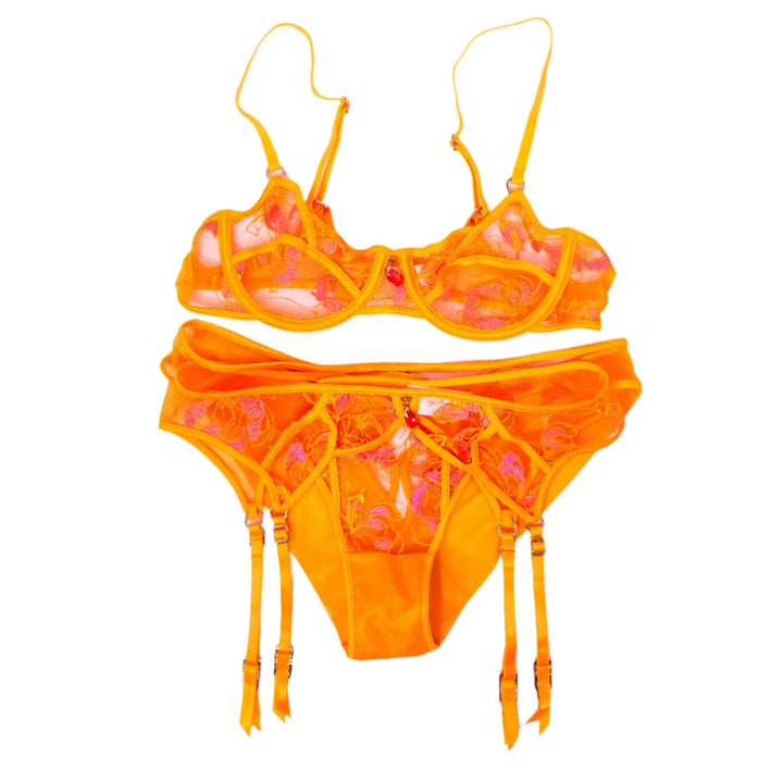 RIley Reid Neon Orange HB Lingerie Set