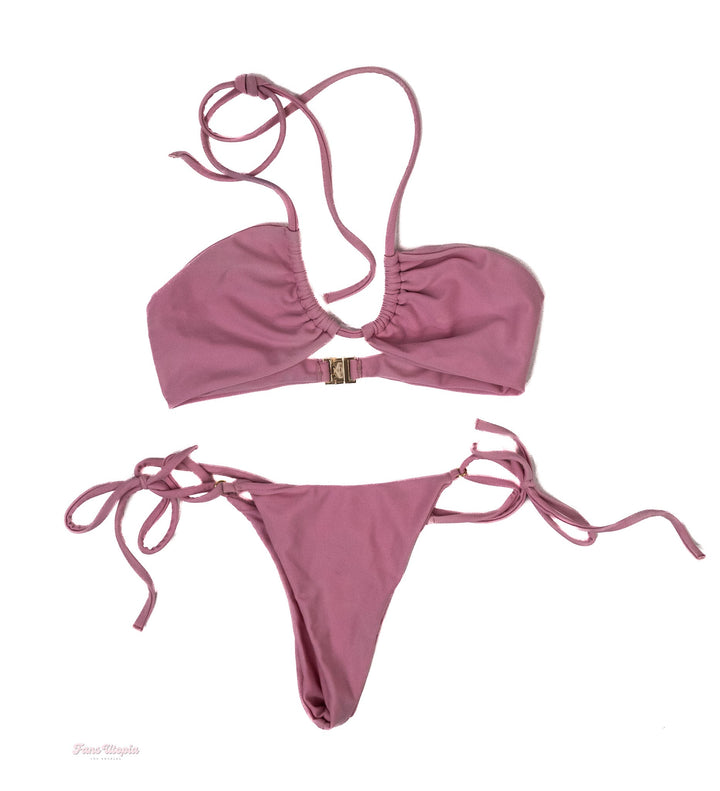 Riley Reid Pink String Bikini