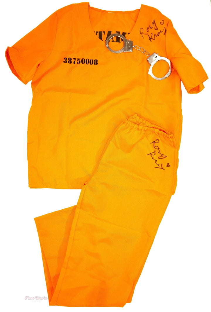 Rory Knox Autogtaphed Orange Jumpsuit + Handcuffs - FANS UTOPIA