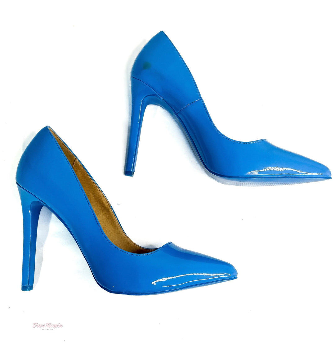 Savannah Bond Blue High Heels - FANS UTOPIA