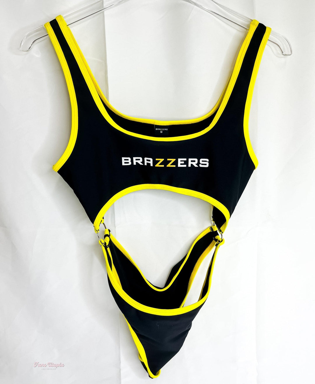 Savannah Bond Brazzers Black Yellow Monokini - FANS UTOPIA