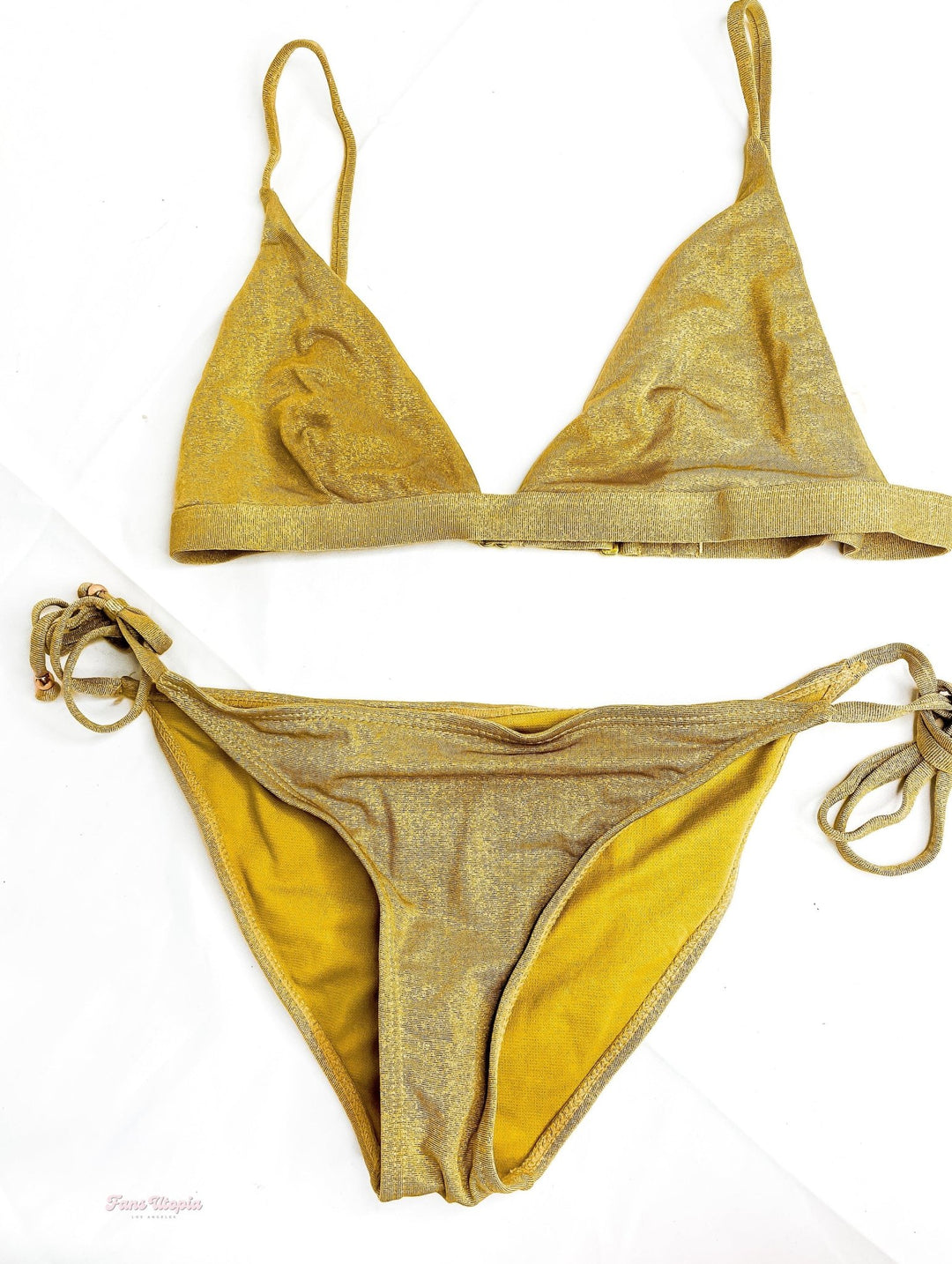 Savannah Bond Gold String Bikini - FANS UTOPIA
