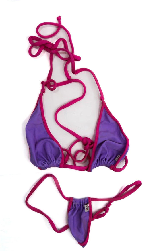 Savannah Bond Purple Pink String Bikini Fans Utopia